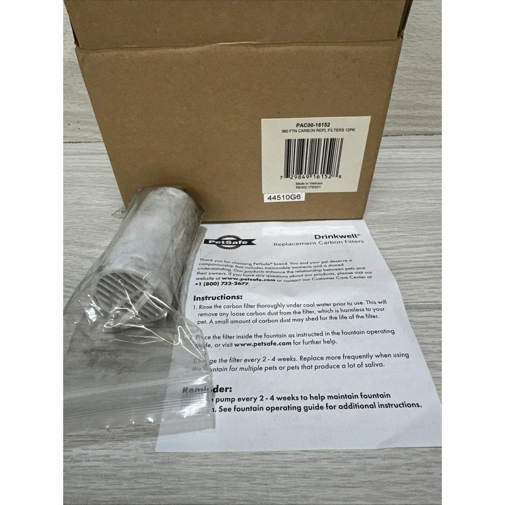PetSafe Drinkwell 6-PK Premium‎ Carbon Filters for 360 Series Fountain Pet Water